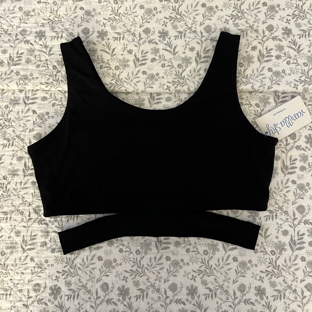 Vanilla Sky Tie Back Crop Top